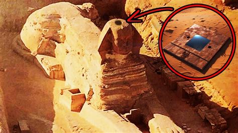 The programme features some nice shots and illustrations of the second and third levels but contains some factual inaccuracies. . Osiris shaft sphinx